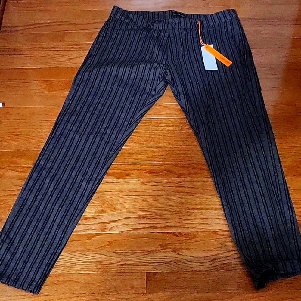 Brand new Italian Beige Striped pants